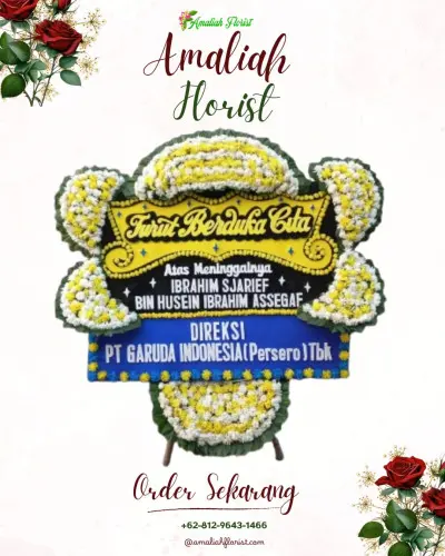 Papan Bunga Duka di Kebonwaru